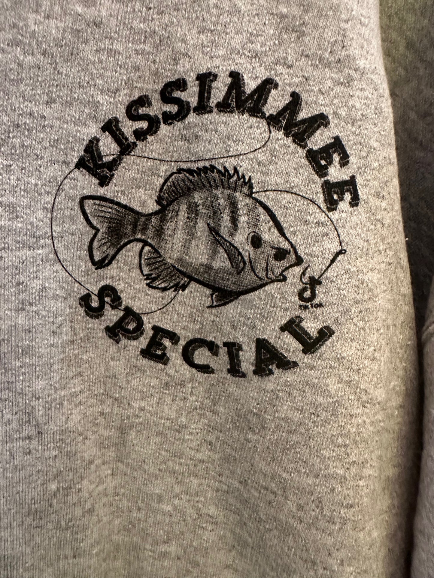 Gray KISSIMMEESPECIAL zippered hoodie